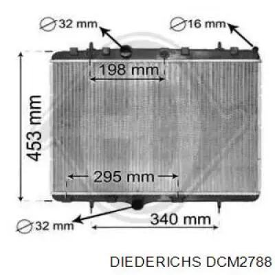 Радиатор DCM2788 Diederichs