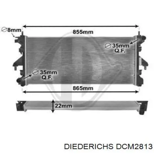 Радиатор DCM2813 Diederichs