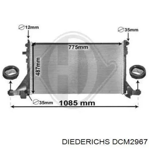 Радиатор DCM2967 Diederichs