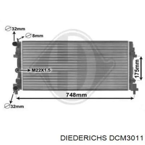 Радиатор DCM3011 Diederichs