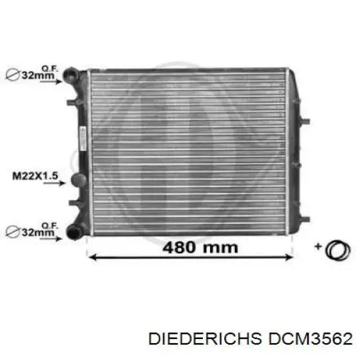 Радиатор DCM3562 Diederichs