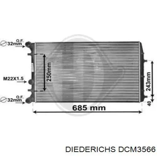 Радиатор DCM3566 Diederichs