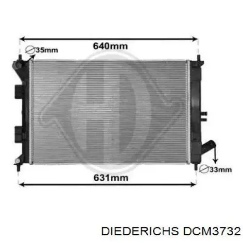 Радиатор DCM3732 Diederichs