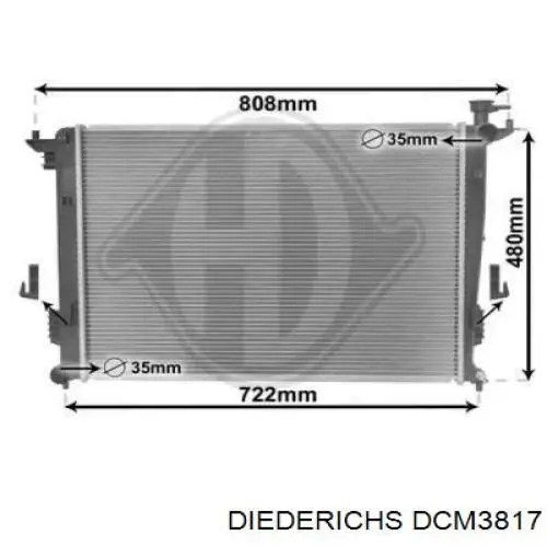 DCM3817 Diederichs радиатор