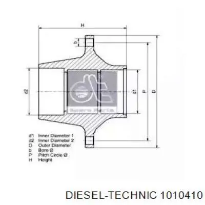 Ступица задняя 1010410 Diesel Technic