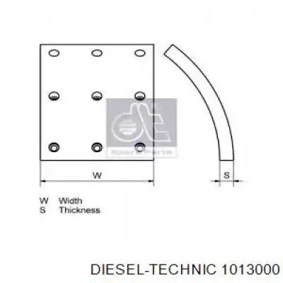 B247834010 HELLA-PAGID placa sobreposta do freio traseira (truck)