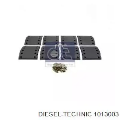 Задние барабанные колодки 1013003 Diesel Technic