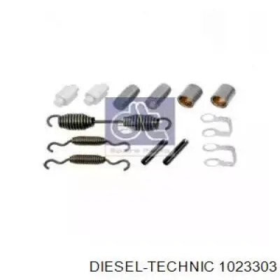 Ремкомплект тормозных колодок 1023303 Diesel Technic