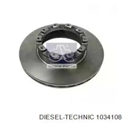 Диск тормозной задний Diesel Technic 1034108