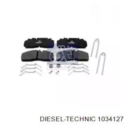 Передние тормозные колодки 1034127 Diesel Technic