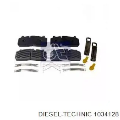 Передние тормозные колодки 1034128 Diesel Technic