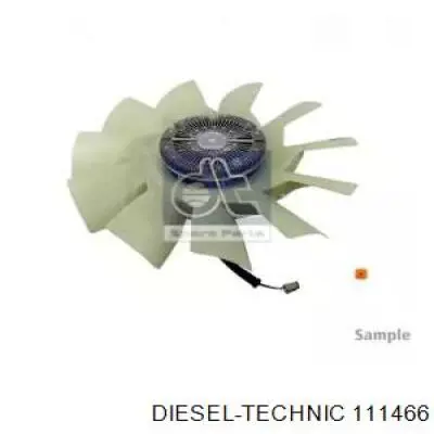 1.11466 Diesel Technic ventilador elétrico de esfriamento montado (motor + roda de aletas)