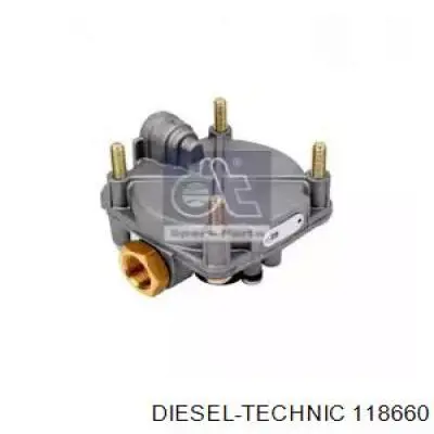 Ускорительный клапан пневмосистемы 118660 Diesel Technic