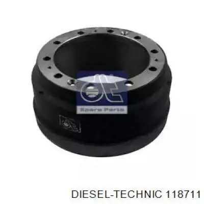 1.18711 Diesel Technic tambor do freio traseiro