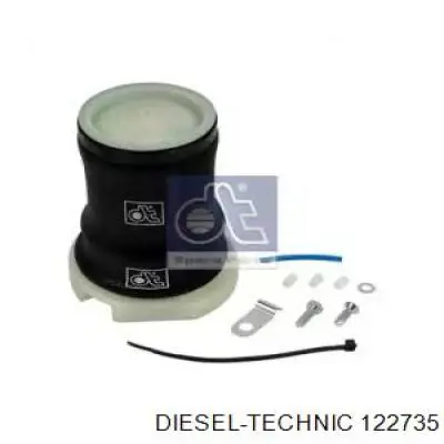 Амортизатор регулировки сиденья 122735 Diesel Technic