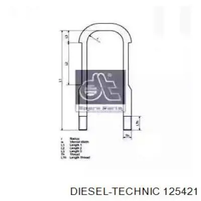 Стремянка рессоры Diesel Technic 125421