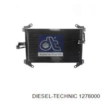 Радиатор кондиционера 1278000 Diesel Technic