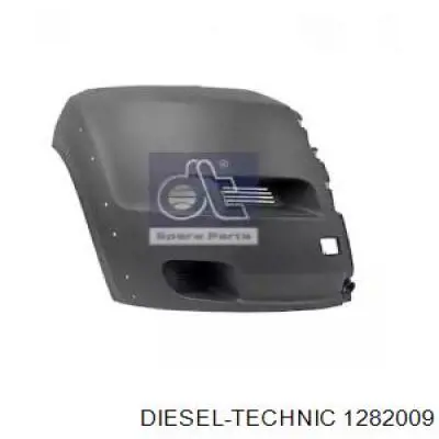 12.82009 Diesel Technic pára-choque dianteiro, parte direita