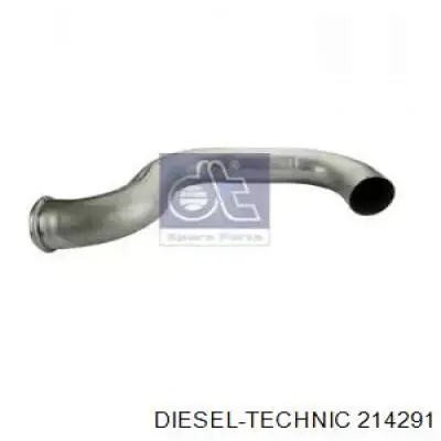 Труба выхлопная, от катализатора до глушителя Diesel Technic 214291