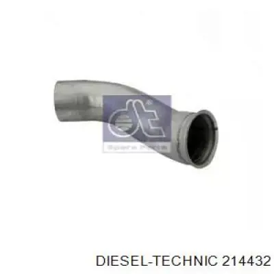 Труба выхлопная, от катализатора до глушителя Diesel Technic 214432