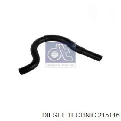 2.15116 Diesel Technic шланг радиатора отопителя (печки, подача)