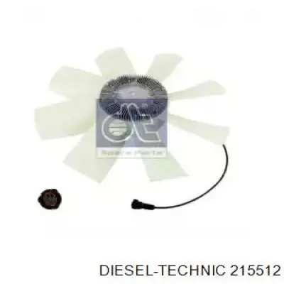 2.15512 Diesel Technic ventilador (roda de aletas do radiador de esfriamento)