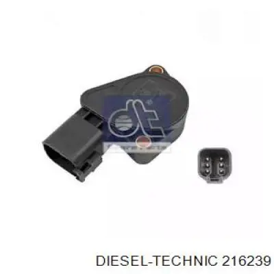 2.16239 Diesel Technic sensor de posição de pedal de acelerador (de gás)