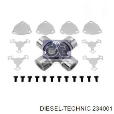 Крестовина карданного вала заднего 234001 Diesel Technic