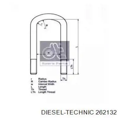 Стремянка рессоры Diesel Technic 262132