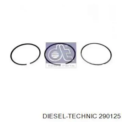 Кольца поршневые на 1 цилиндр, STD. Diesel Technic 290125