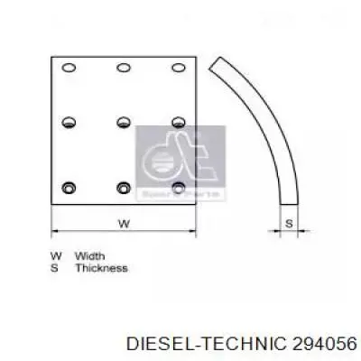Накладка тормозная задняя (TRUCK) 21534385 Volvo