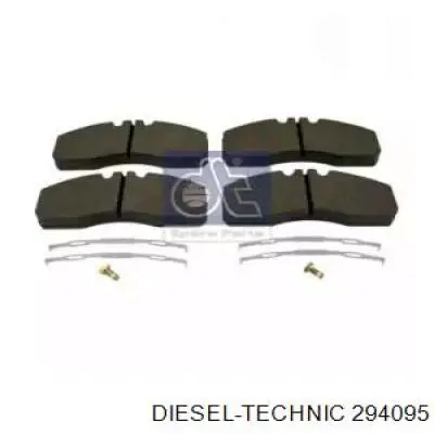 Передние тормозные колодки 294095 Diesel Technic