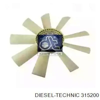 315200 Diesel Technic ventilador (roda de aletas do radiador de esfriamento)