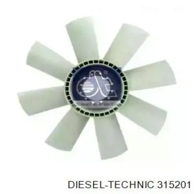 3.15201 Diesel Technic ventilador (roda de aletas do radiador de esfriamento)