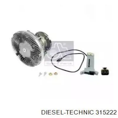 Вискомуфта вентилятора 315222 Diesel Technic