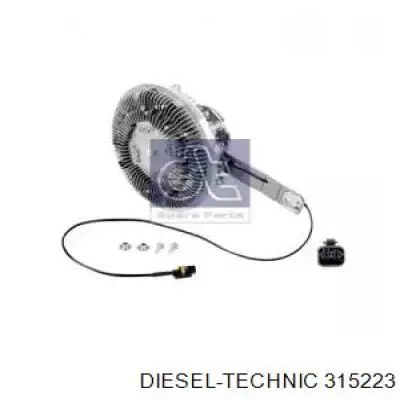 315223 Diesel Technic вискомуфта (вязкостная муфта вентилятора охлаждения)
