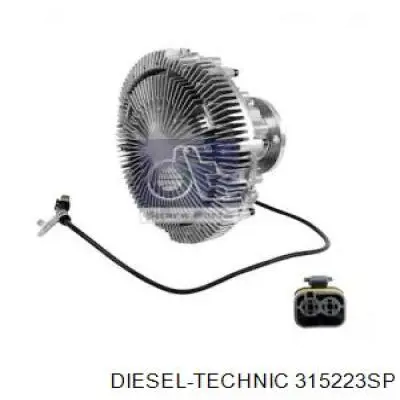 Вискомуфта (вязкостная муфта) вентилятора охлаждения DIESEL TECHNIC 315223SP