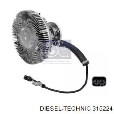 315224 Diesel Technic вискомуфта (вязкостная муфта вентилятора охлаждения)