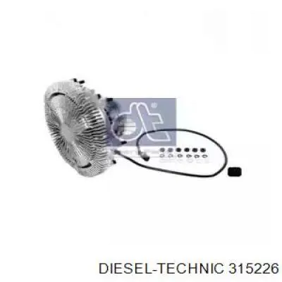 Вискомуфта вентилятора 315226 Diesel Technic