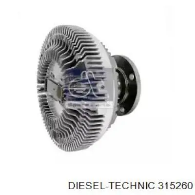 Вискомуфта вентилятора 315260 Diesel Technic