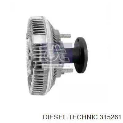 315261 Diesel Technic вискомуфта (вязкостная муфта вентилятора охлаждения)