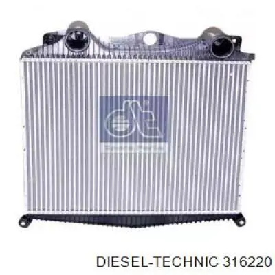 Радиатор интеркуллера DIESEL TECHNIC 316220