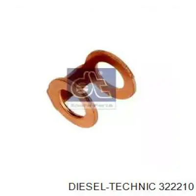 Кольцо уплотнительное штуцера обратного шланга форсунки 322210 Diesel Technic