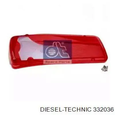 3.32036 Diesel Technic vidro da luz traseira esquerda