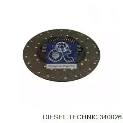 Диск сцепления Diesel Technic 340026