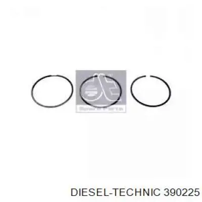 Кольца поршневые на 1 цилиндр, STD. Diesel Technic 390225