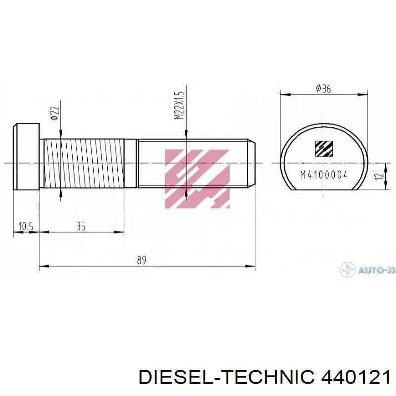 Гайка крепления колеса Diesel Technic 440121 цена, от 2.79 USD