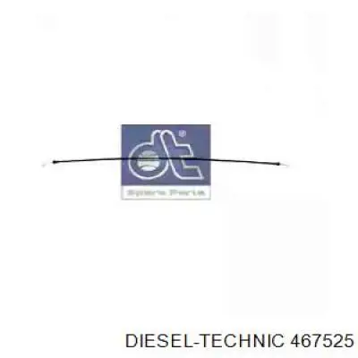 467525 Diesel Technic cabo de abertura da porta lateral (deslizante)