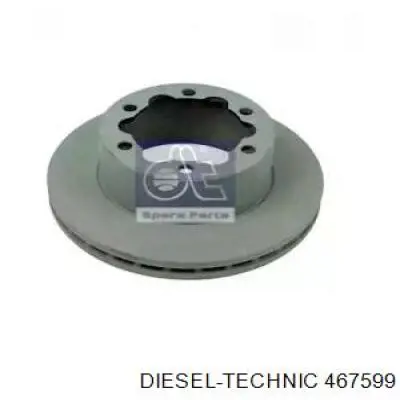 Диск тормозной задний Diesel Technic 467599