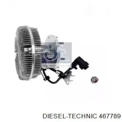 Вискомуфта вентилятора 467789 Diesel Technic